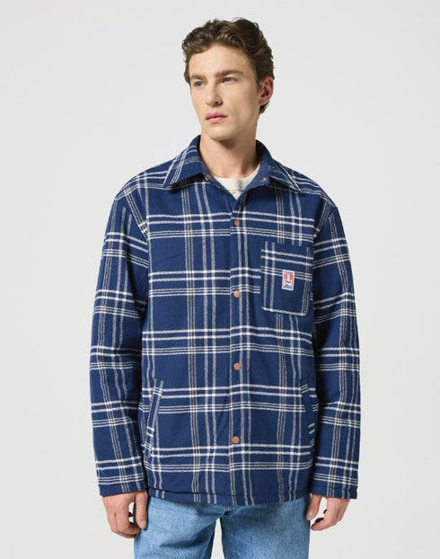 Wrangler Men's Casey Reversible Shaket in Navy